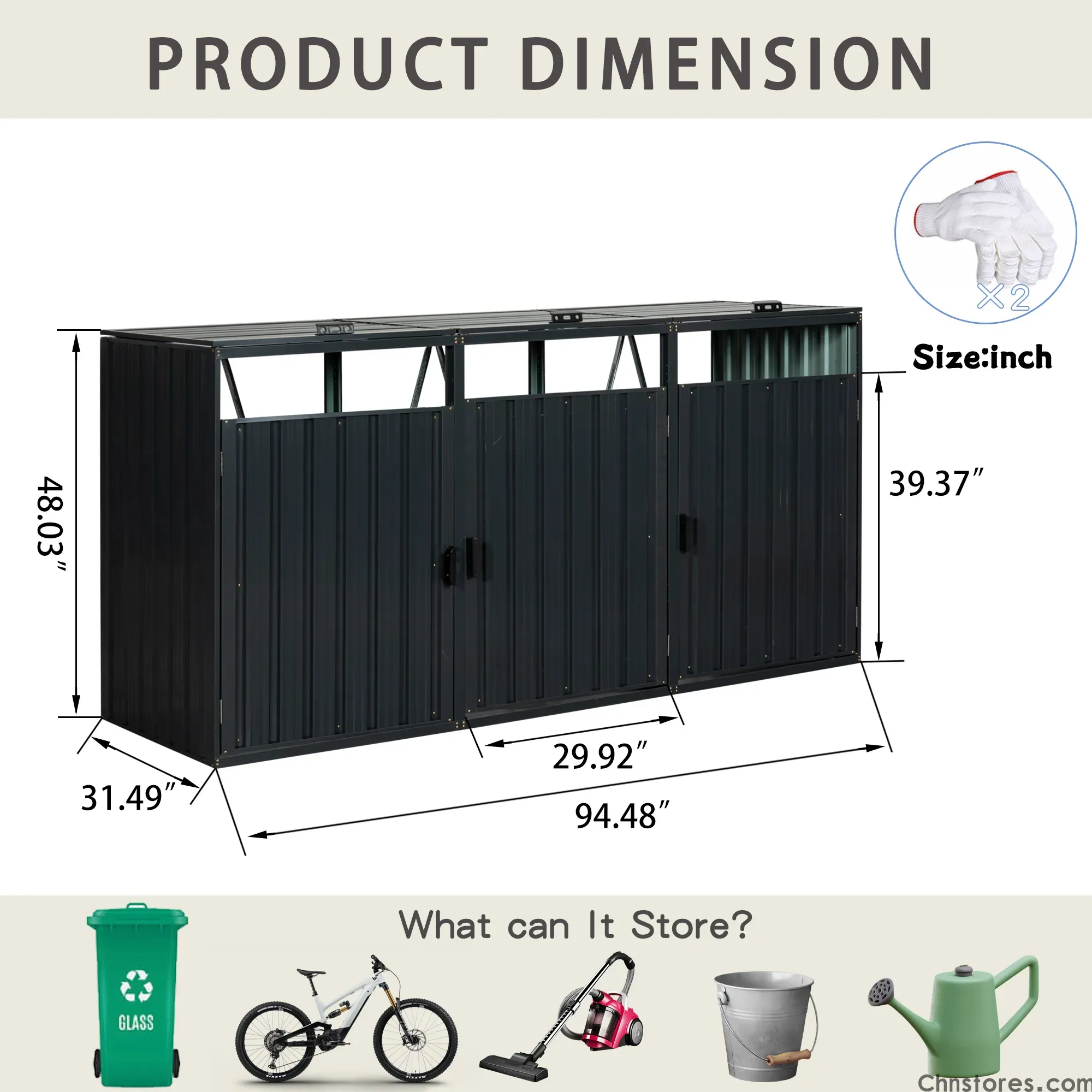 Garbage Bin Shed Stores 