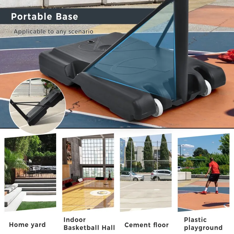 LED B-ball Hoop 4.8-10ft Adjustable | Waterproof Night Play System | Ultimate Dad & Kid Gift第1张 LED B-ball Hoop 4.8-10ft Adjustable | Waterproof Night Play System | Ultimate Dad & Kid Gift第1张