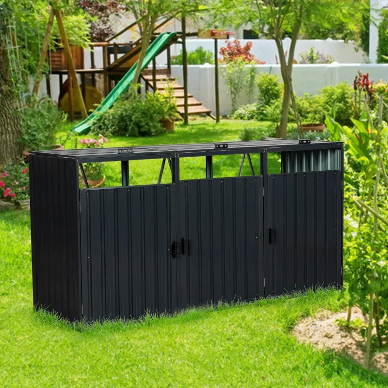 3-Bin Galvanized Steel T