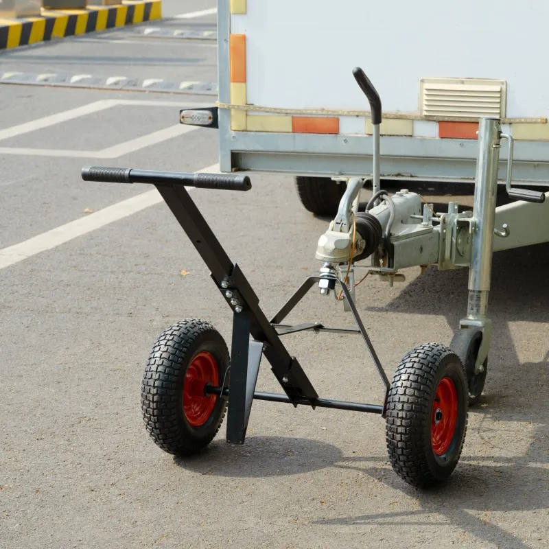 Trailer dolly from front angle